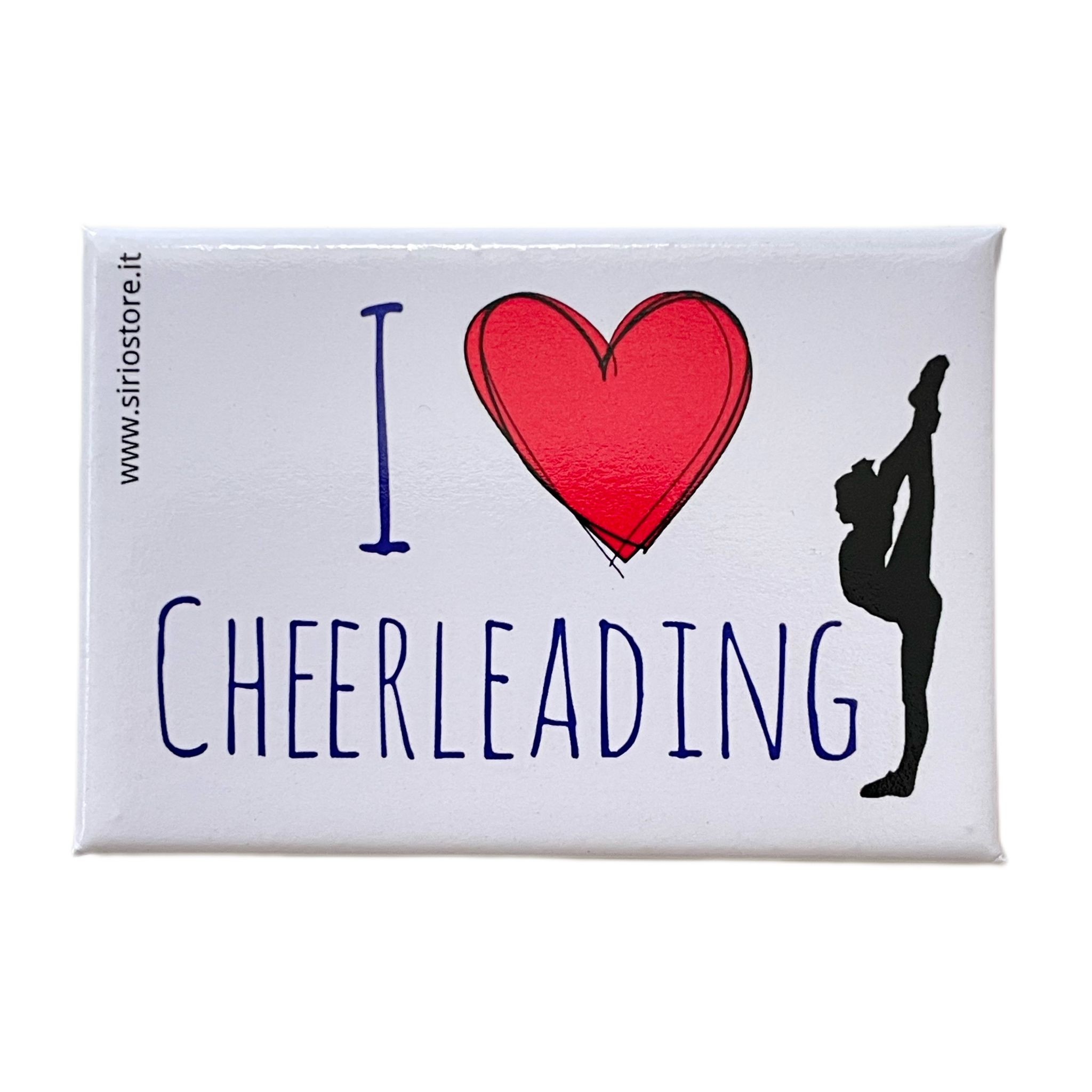 Imán I Love Cheerleading - paquete 10 piezas
